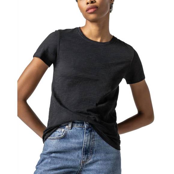 LILLA P Tops - NEW LILLA P short sleeve crewneck tee in black